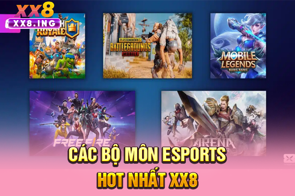 Các bộ môn esports hot nhất XX8