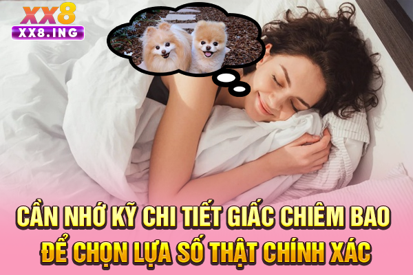 Cần nhớ kỹ chi tiết giấc chiêm bao để chọn lựa số thật chính xác