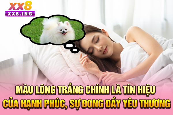Màu lông trắng chính là tín hiệu của hạnh phúc, sự đong đầy yêu thương