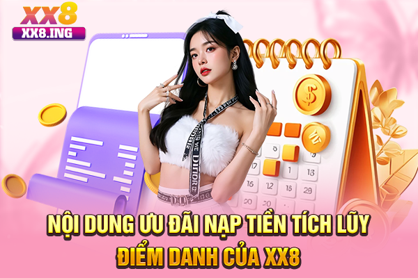 Nội dung ưu đãi nạp tiền tích lũy điểm danh của XX8